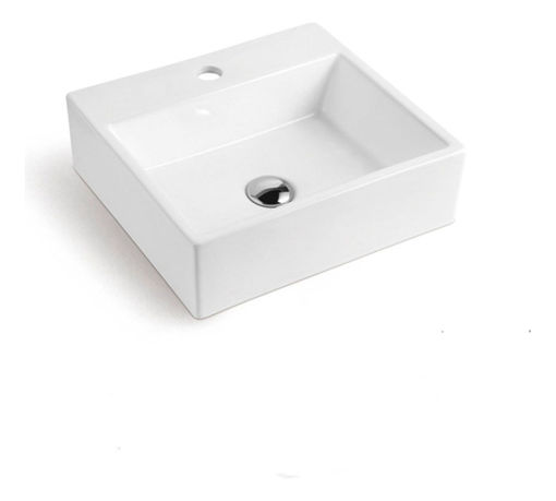 Imagen de Lavatorio apoyo rectangular 33.5x29x12 blanco DMC