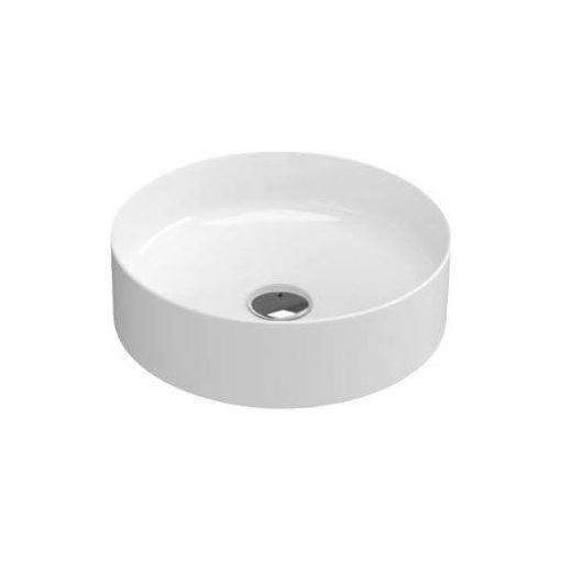 Imagen de Lavatorio de apoyo redondo 35x12 blanco DMC