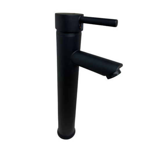 Imagen de Lavatorio monoc. alto 40mm milano negro mate DMC