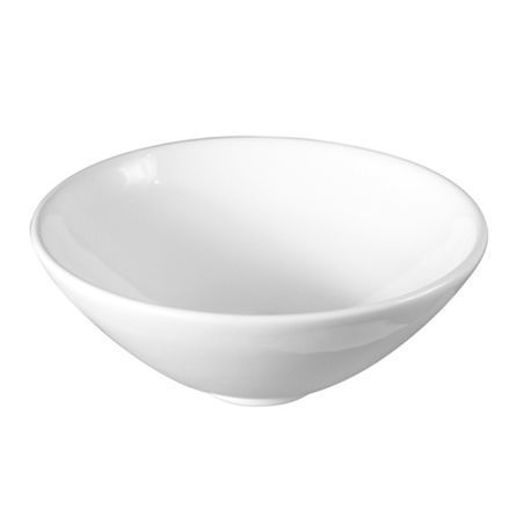 Imagen de Lavatorio apoyo redondo 33x17 blanco DMC (BN001)