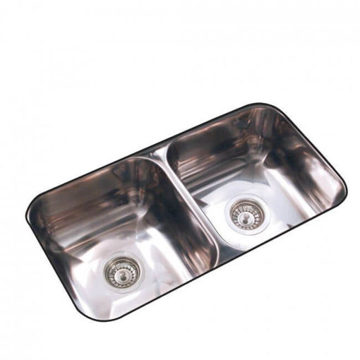 Imagen de Pileta doble 70X37X13 acero 430 JOHNSON