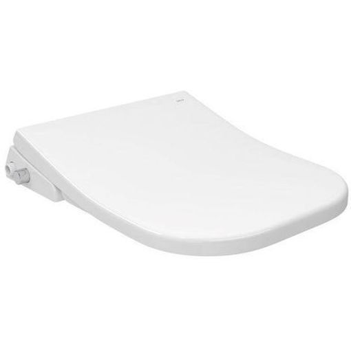 Imagen de Tapa inodoro tipo bidé plástica c/luz nocturna Axis/Quadra blanca DECA