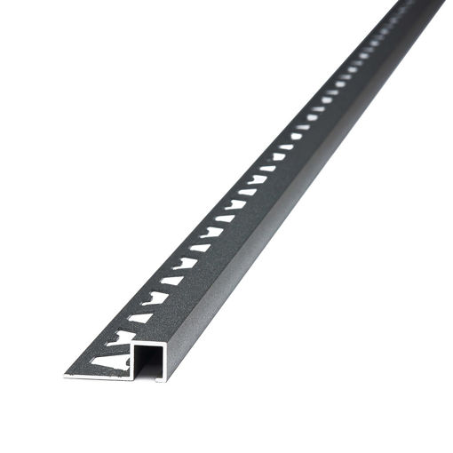 Imagen de Guardacanto Quadra aluminio 10x10mmx2.5mt concreto ATRIM