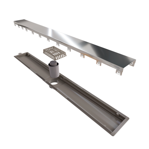 Imagen de Canaleta (receptaculo) ducha 75cm acero pulido Versatile LINEART