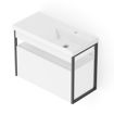 Imagen de Mueble cajón 80x38x60cm con bacha blanco colgar Flow CELITE
