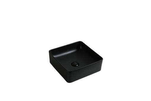 Imagen de LAVATORIO APOYO OVAL 40.5x33x14.5 NEGRO MATE DMC