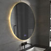Imagen de ESPEJO REDONDO 80cm C/LUZ LED FRONTAL Y DESEMPAÑADOR DMC