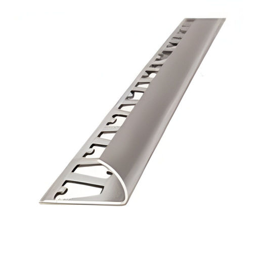 Imagen de Guardacanto arco aluminio 10mm x 2,5 cromo brillo ATRIM