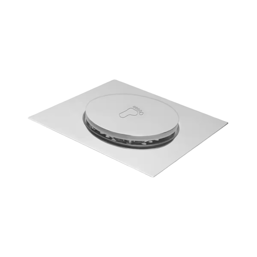 Imagen de Rejilla para piso push 10X10 cromo LACHS