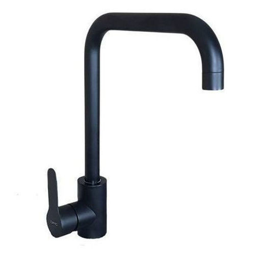 Imagen de Grifo cocina mesa milano negro mate DMC