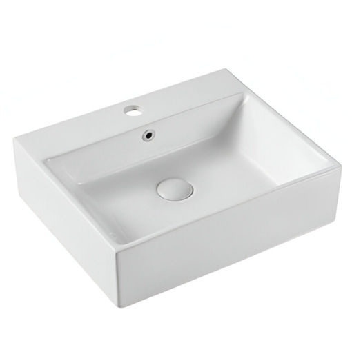 Imagen de Lavatorio apoyo rectangular 31x35x13 blanco DMC