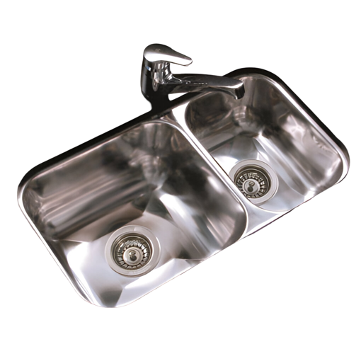 Imagen de Pileta y media 63X34X15 acero 304 JOHNSON