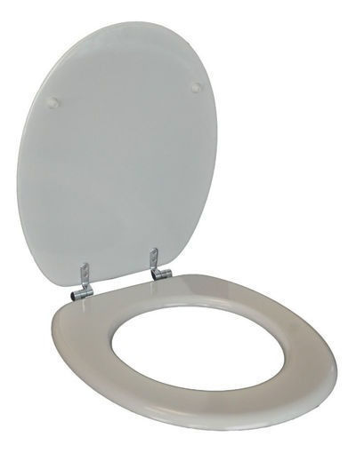 Imagen de Tapa inodoro universal redonda gris DMC