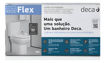 Imagen de Kit Flex inodoro + cisterna + tapa + conexiones blanco DECA