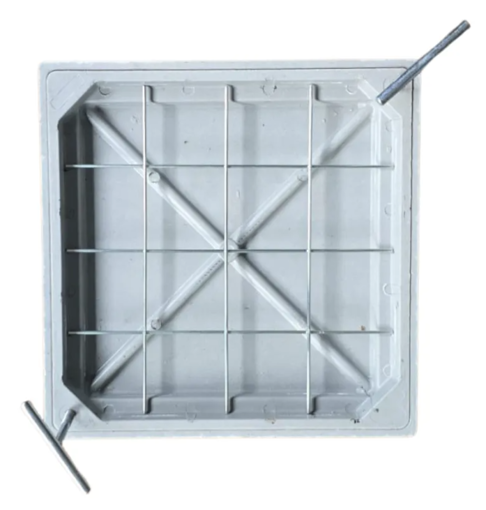 Imagen de TAPA Y MARCO MOSAICO RESINA 40X40 (LIGHT DUTY) PEATONAL LACHS