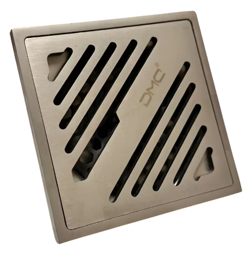 Imagen de REJILLA C/BASE 10x10 CROMO SATINADO  C/ANTI INSECTOS DMC