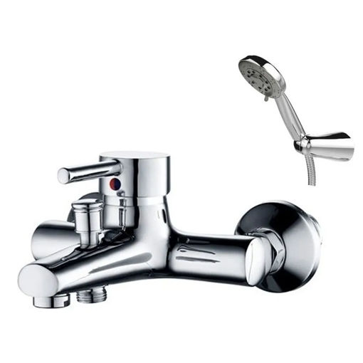 Imagen de DUCHA HIGIENICA (EXTENSIBLE, TELEFONO, SOPORTE) ACERO SATIN MILANO DMC