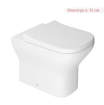 Imagen de Inodoro corto axis blanco DECA