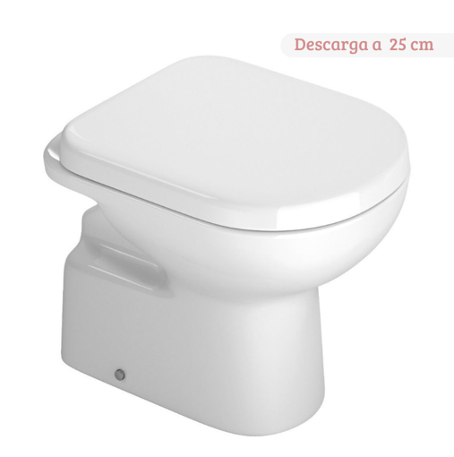 Imagen de Inodoro corto vogue blanco DECA