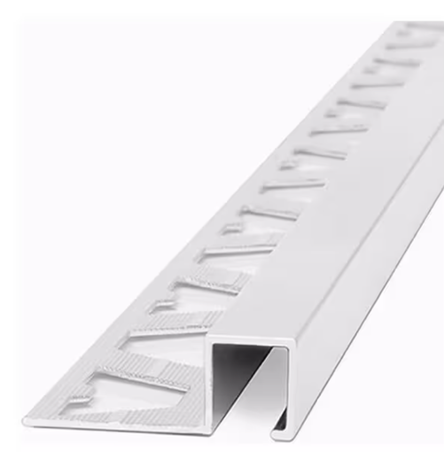 Imagen de GUARDACANTO QUADRA ALUMINIO 10x10mm x 2,5 CROMO BRILLO ATRIM