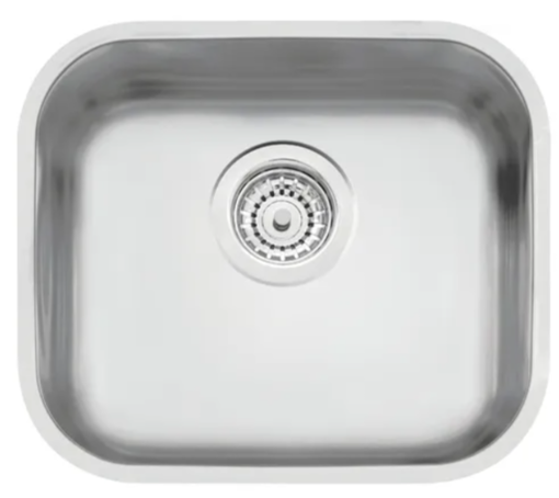 Imagen de Pileta simple satinada 40 x 34 x 17 valv 4 1/2 sobreponer TRAMONTINA